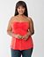 Embellished shirred tube top