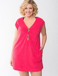 Terry swim cover up by Cacique