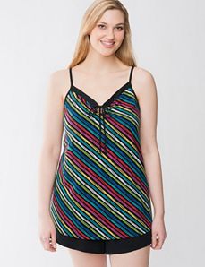 Striped cami doll PJ set