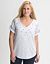 Sequin lace print tee