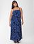 Print chiffon maxi dress by Lane Bryant