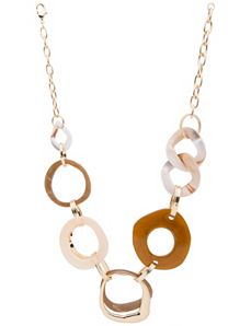 Lane Collection modern link necklace