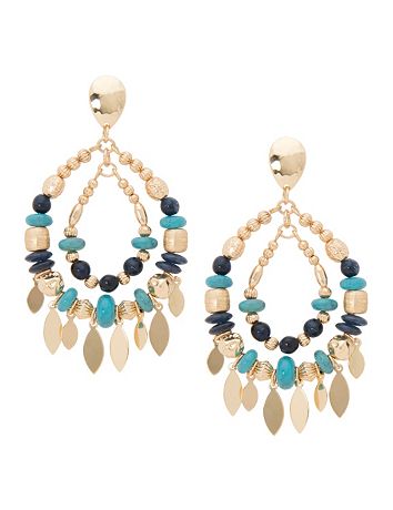 Lane Collection charm teardrop earrings