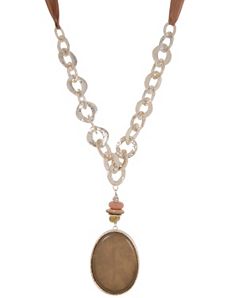 Lane Collection Agate Pendant Necklace