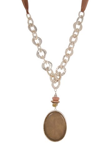 Lane Collection Agate Pendant Necklace