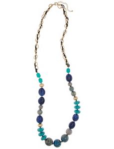 Lane Collection bead & chain necklace