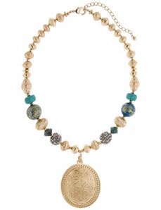 Lane Collection beaded pendant necklace