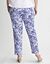 Floral sateen ankle pant