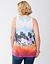 Palm print twist back tank by Lane Bryant