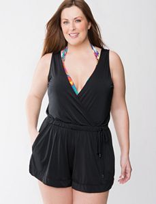 Romper swim cover up