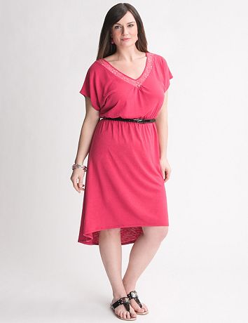 Crochet High Low Dress by Lane Bryant