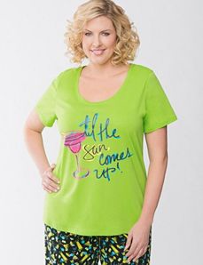 Sun Comes Up sleep tee by Cacique