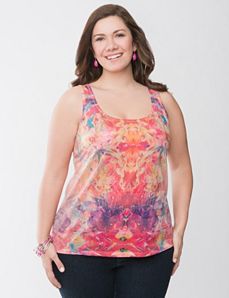 Sequin graphic tank