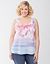 Embellished burnout tank by Lane Bryant