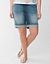 Raw edge Bermuda short