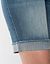 Raw edge Bermuda short