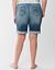 Raw edge Bermuda short