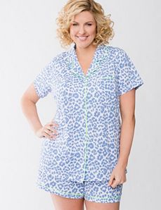 Animal print button down PJ set by Cacique