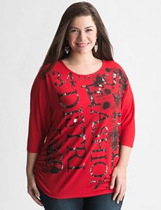 Fashion District foiled tee