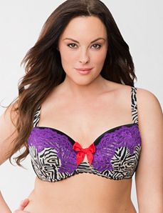 Mayan zebra balconette bra