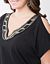 Embellished cold shoulder tee by Lane Bryant