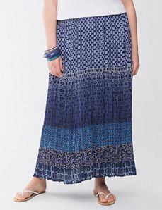 Lane Collection multi print skirt