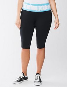 Tie dye pedal pushers by Lane Bryant