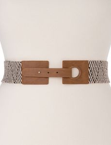 Plus Size Woven Stretch Belt by Lane Bryant