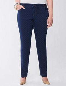 Lane Collection geo print skinny jean