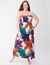 Floral smocked cover up dress