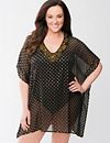 Shimmer dot swim cover-up