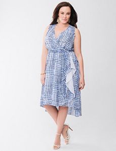 Lane Collection surplice dress