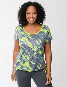 Printed blouson active tee by Reebok