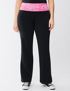 Colored waist yoga pant by Lane Bryant