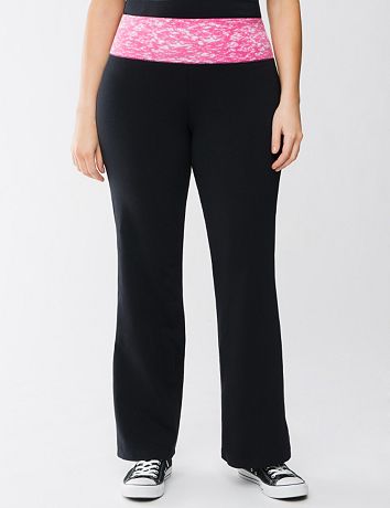 Colored waist yoga pant by Lane Bryant