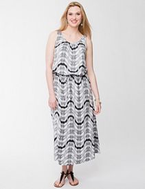 Printed maxi dress by Seven7