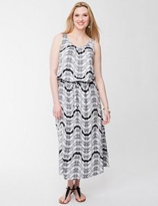 Printed maxi dress by Seven7