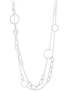 2 row circle link necklace by Lane Bryant