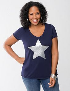Star sequin tee by Seven7