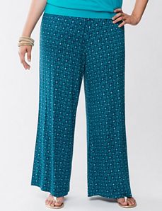 Soft circle print palazzo pant