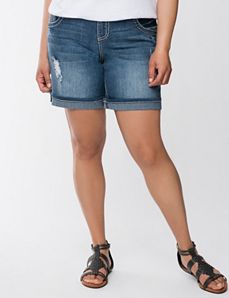 Distressed Bermuda short