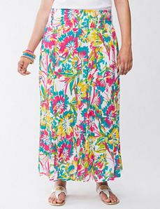 Embellished floral skirt