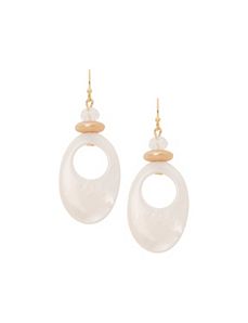 Lane Collection shell teardrop earrings