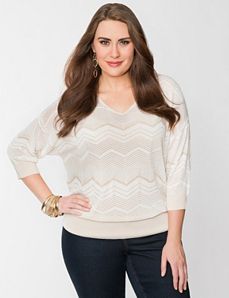 Chevron dolman sweater