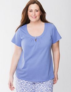 Short sleeve sleep top