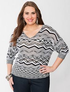 Chevron dolman sweater