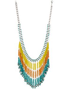Beaded fringe necklace by Lane Bryant