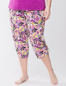 Floral cropped sleep pant