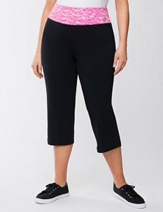 Splatter print active capri