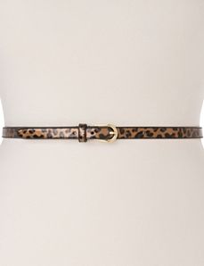 Patent animal skinny belt